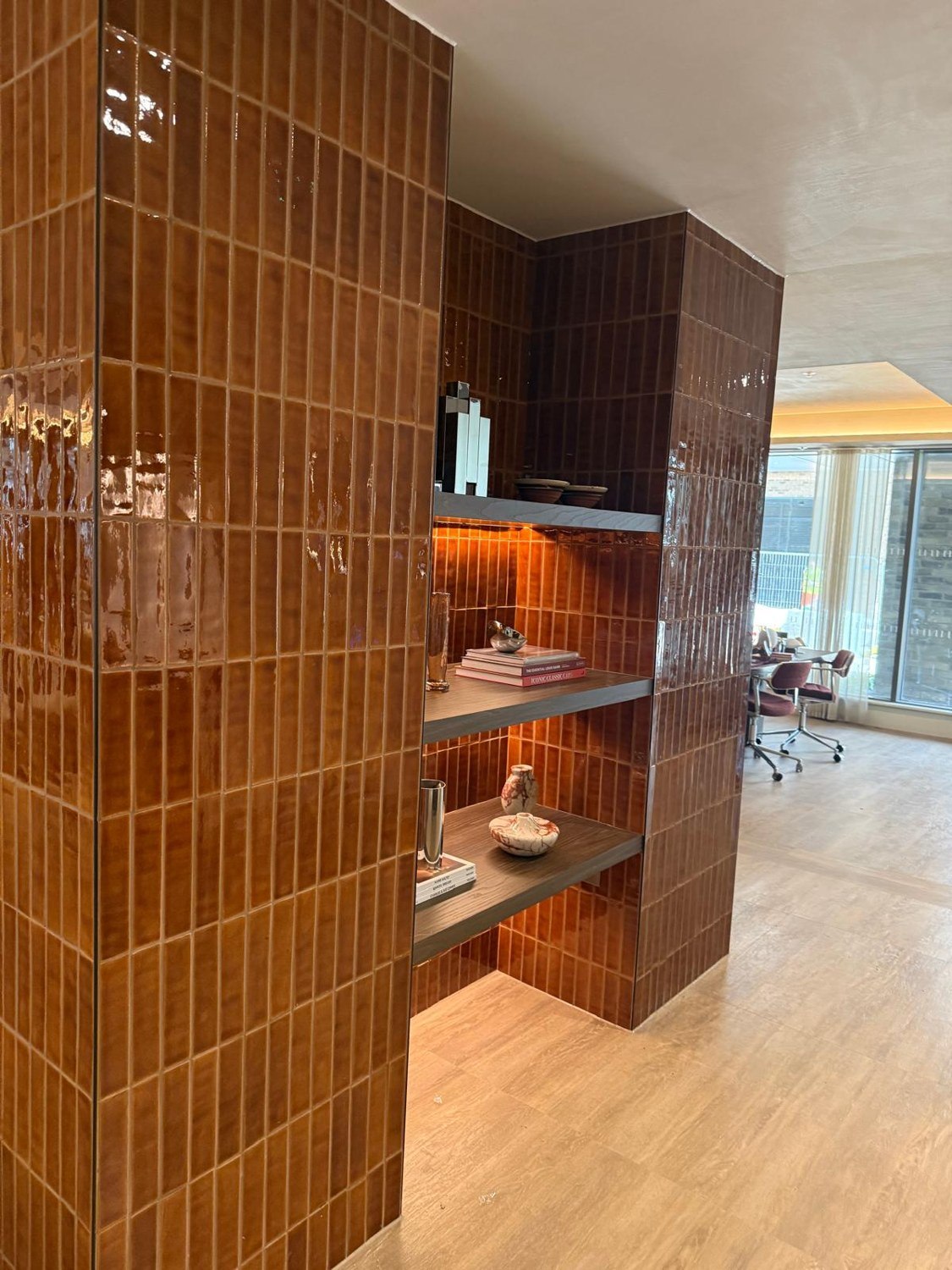 Bespoke shelving & display — supplied interior photograph