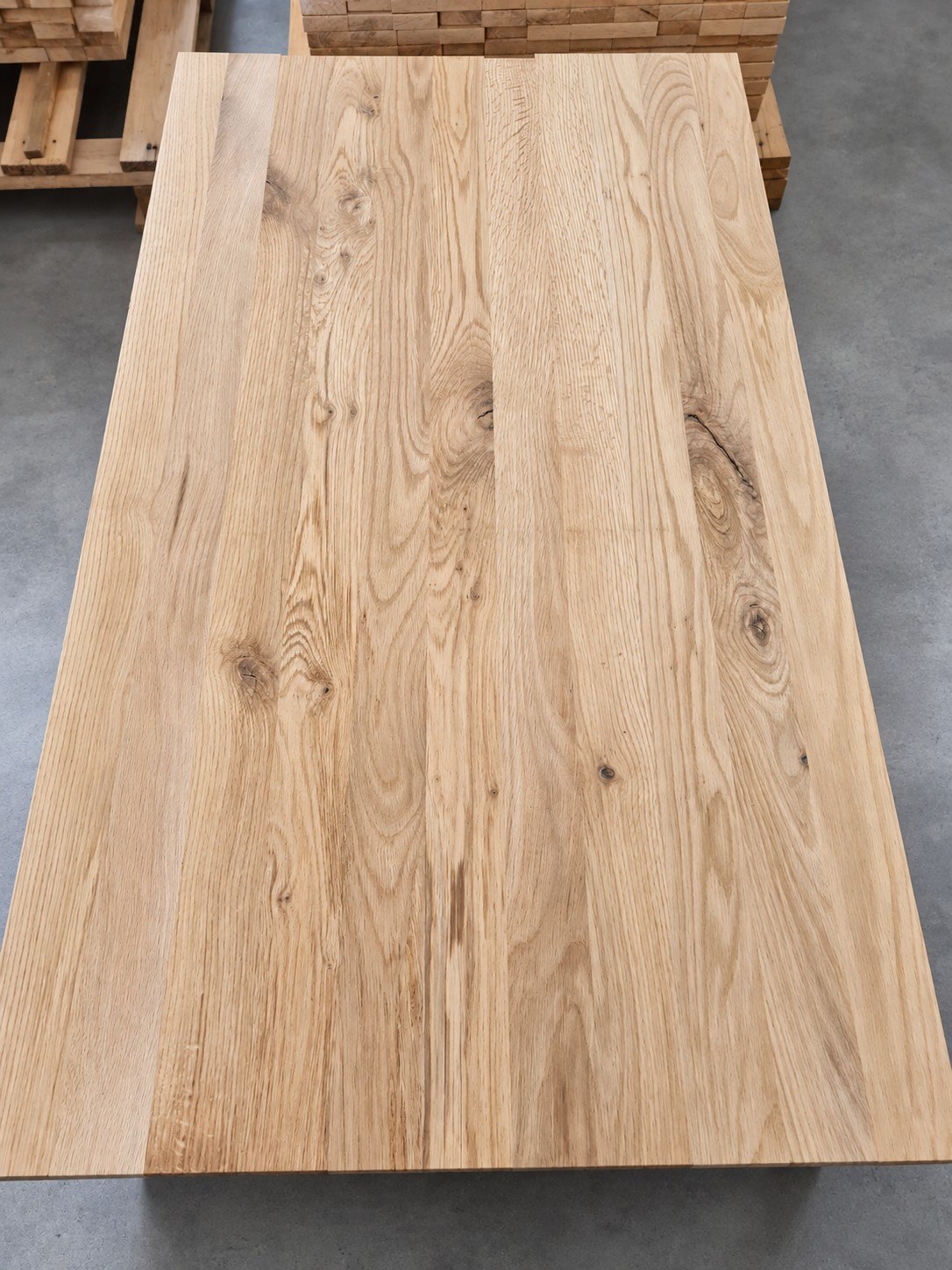 Full-length oak surface — edited product photograph